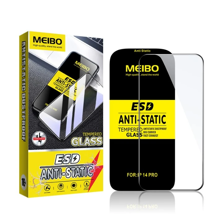 MEIBO ESD Anti-Static Tempered Glass (Big Curved) – Fast Exhaust | Dustproof | Antistatic ( OnePlus:  1+ Nord CE 3 Lite  1+ Nord N30  1+ Nord N30 SE  OPPO:  OP F23 5G  OP A2  OP A5  OP A80  Vivo:  Y39  Y59  A98 5G  A1  Y200T  Y19S  Y200+  Y300i  Y300T  Y3